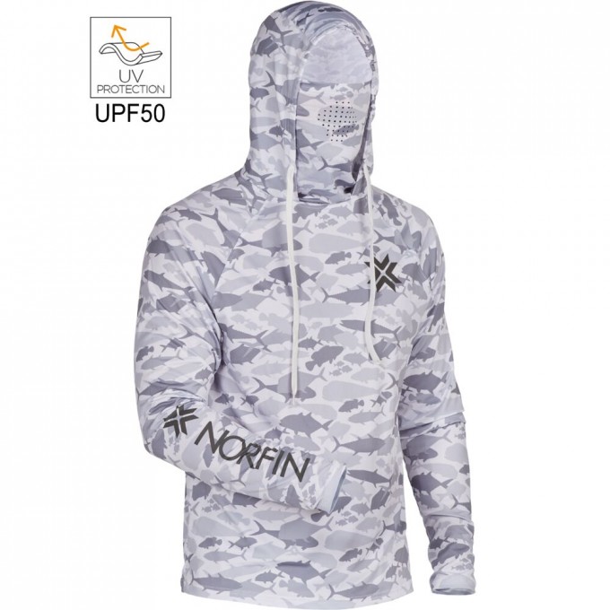 Джемпер NORFIN SUN PRO GUARD HOODIE GRAY р.XXL 132305-XXL